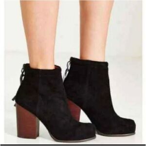 Jeffrey Campbell Rumble Homemade Havana Last Suede High Heel Booties